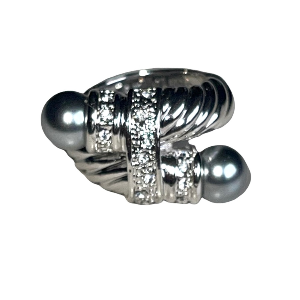 Camille Lucie vintage silver plated statement ring in etc - Picture 9 of 11